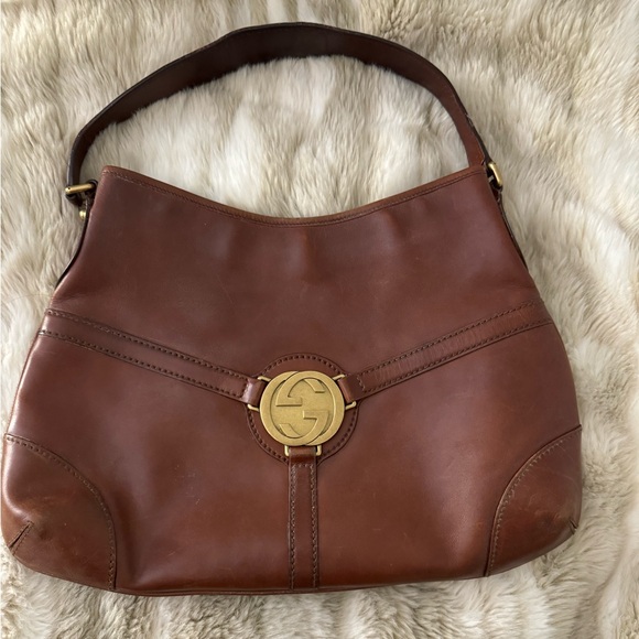 Gucci Reins Hobo Bag - Brown Leather - Picture 1 of 13